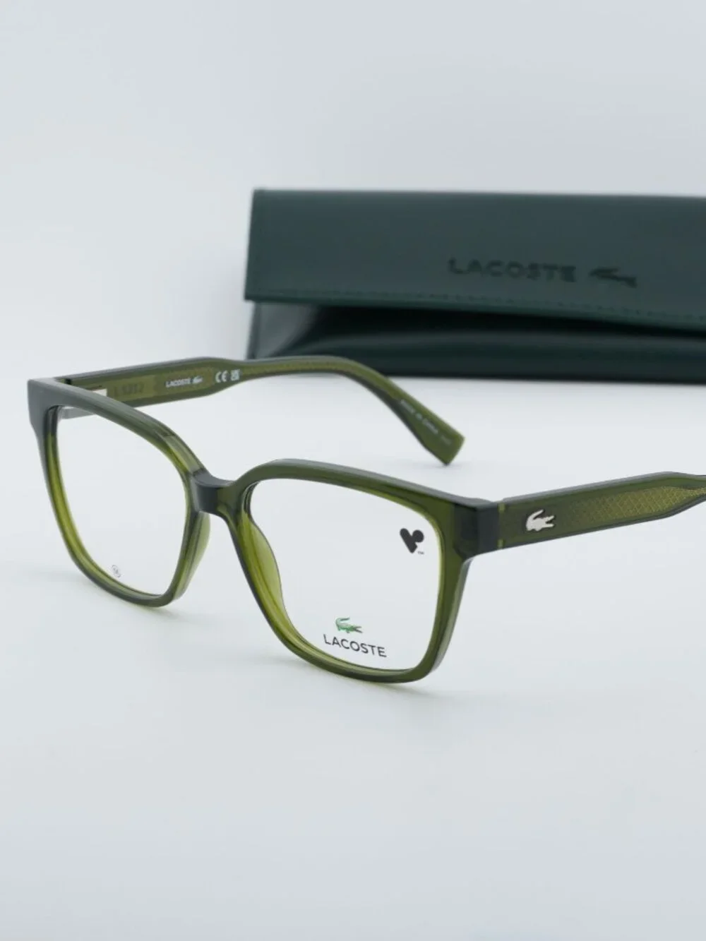 Lacoste L2962 275 Square Eyeglasses 54mm - Khaki Green